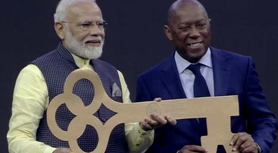 मोदी को अपने शहर की चाभी सौंप दी अमेरिका ने