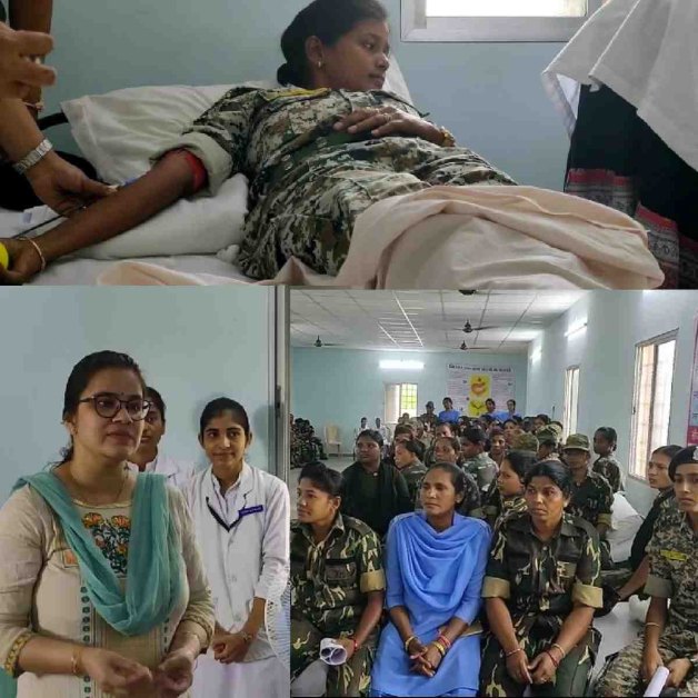 बस्तर की महिला कमांडो और फाइटर्स ने भारी संख्या में किया ब्लड डोनेट, डॉक्टर और पुलिस ने मिलकर लगाया था कैम्प