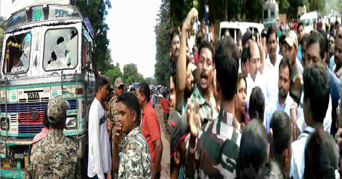 तेज रफ्तार ट्रक की टक्कर से युवक की मौत, एक घायल, आक्रोशित लोगों ने सड़क पर लगाया जाम