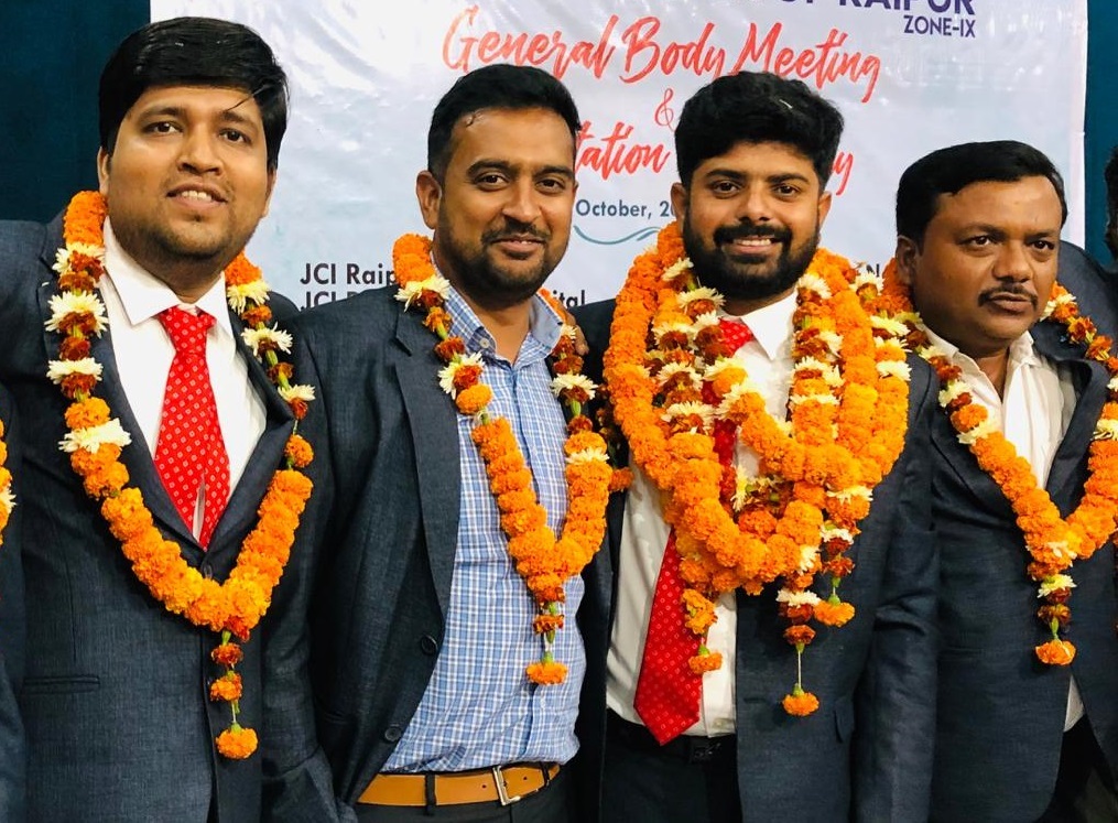 जेसीआई रायपुर चेप्टर के प्रेसिडेंट बने निशित