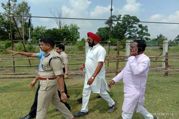 विधायक कुलदीप जुनेजा ने रावण दहन कार्यक्रम का लिया जायजा, इस बार 101 फीट का बना रावण का पुतला…