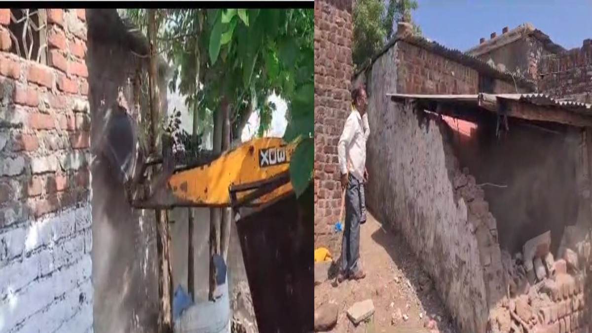 MP में चला ‘मामा’ का बुलडोजर: चार गुंडों के तोड़े गए मकान, बदमाशों पर जुआ-सट्टा, मारपीट सहित कई अपराध थे दर्ज