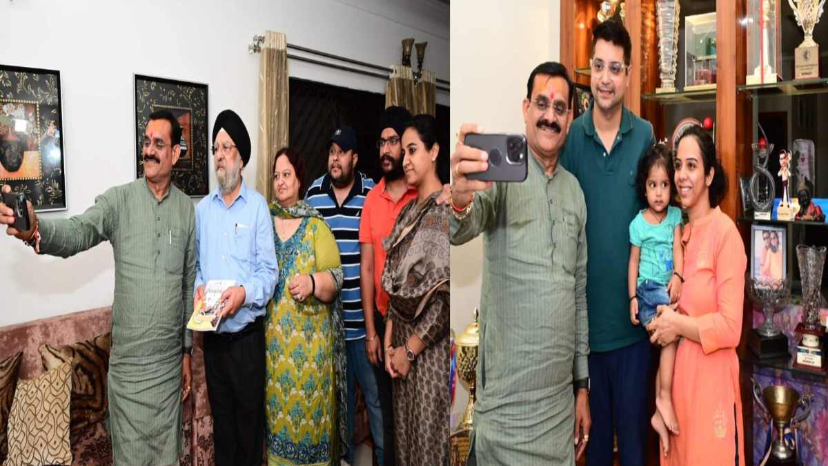 विशेष संपर्क अभियान: अंतरराष्ट्रीय स्नूकर खिलाड़ी कमल चावला और डॉक्टर बिंद्रा साहब से मिले वीडी शर्मा, बोले- यह मेरा सौभाग्य