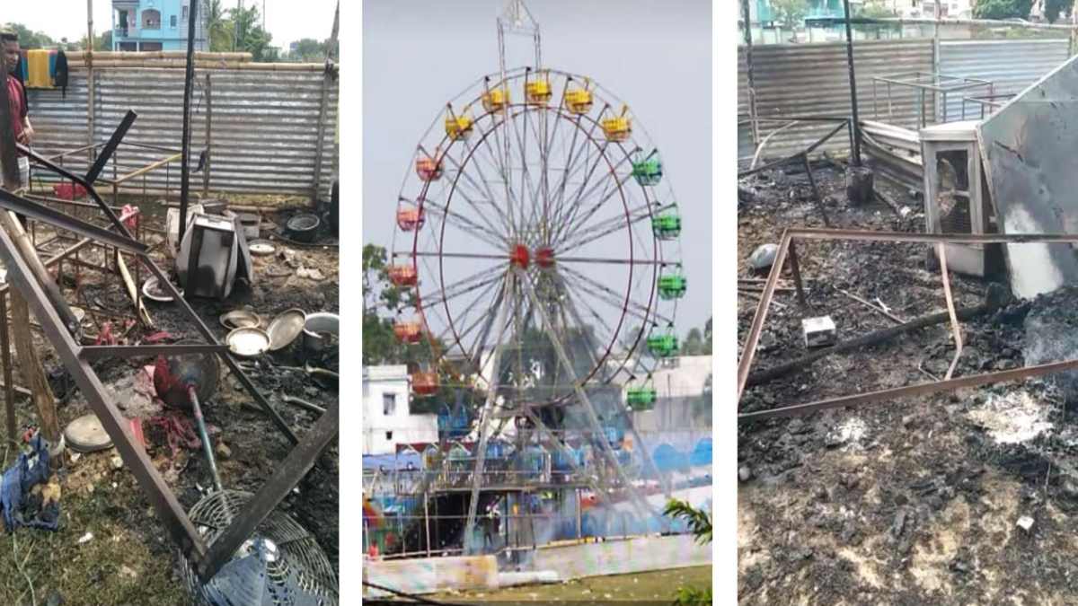 BREAKING : मीना बाजार में सिलेंडर ब्लास्ट, मची अफरा-तफरी, खाना बनाते वक्त हुआ धमाका