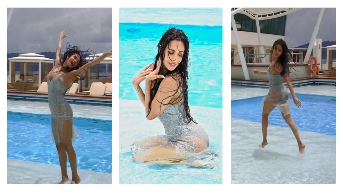 स्विमिंग पूल में बेहद खूबसूरत दिखीं Malaika Arora, सोशल मीडिया पर शेयर किया वीडियो …