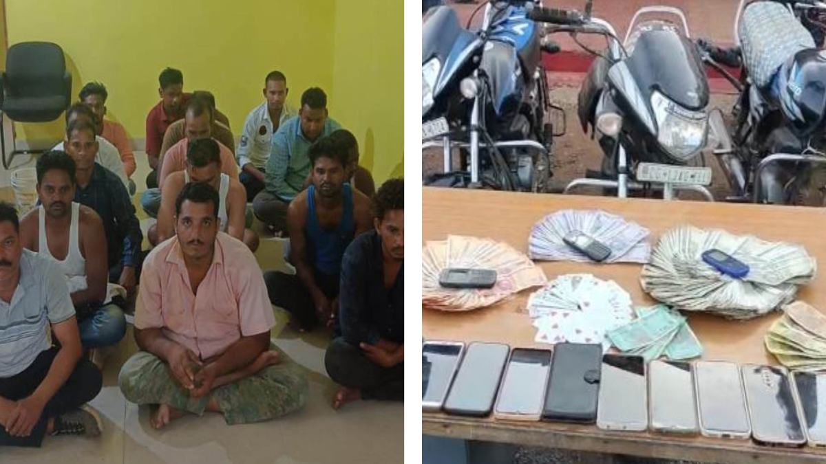 CG CRIME NEWS : जुआरियों पर पुलिस का शिकंजा,  स्पेशल टीम ने जुआफड़ में दी दबिश, लाखों रुपये नकद के साथ 15 आरोपी गिरफ्तार