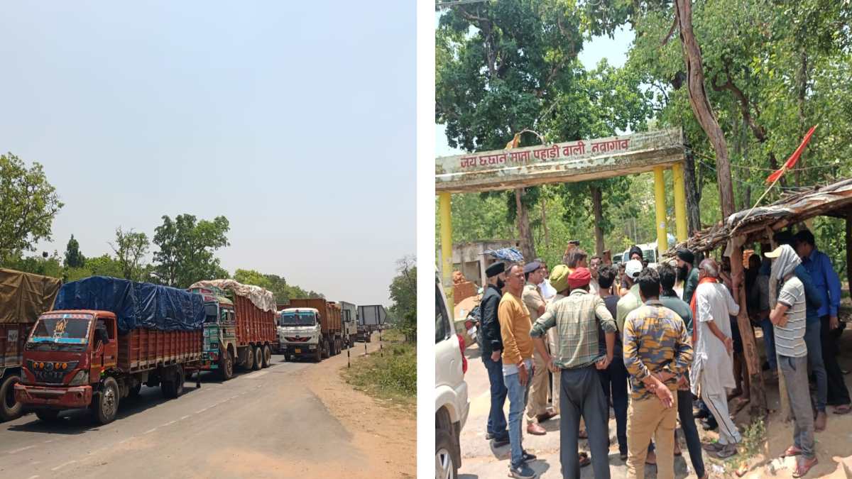 CG BREAKING : NH 53 पर ट्रक चालकों ने किया चक्काजाम, दो घंटे से आवागमन प्रभावित, ट्रैफिक पुलिस के अवैध वसूली करने के विरोध में किया प्रदर्शन