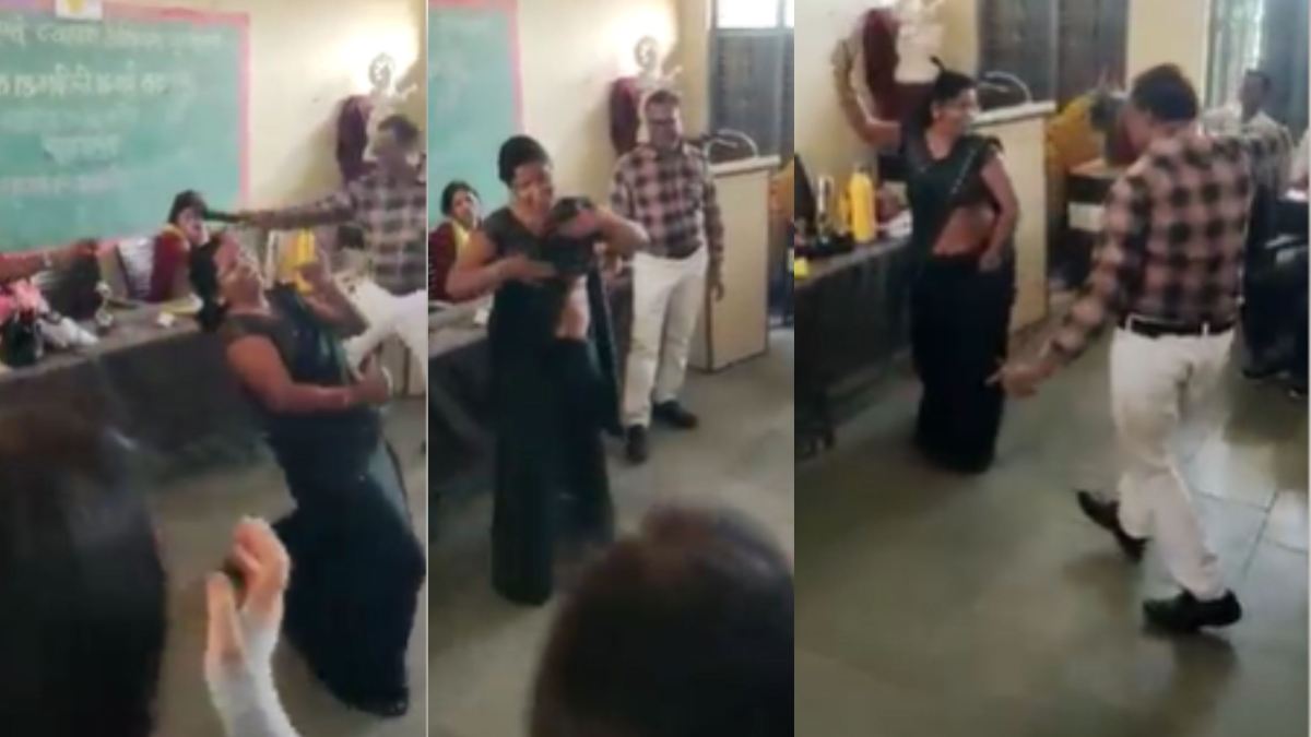 …दिल बहलता है मेरा आप के आ जाने से: ट्रेनिंग के दौरान महिला टीचर ने लगाए ठुमके, प्राचार्य ने दिया फ्लाइंग किस, Video वायरल