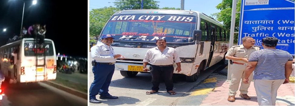 वीडियो वायरल होने के बाद जागा यातायात विभागः पुलिस ने काटा 10 हजार का चालान, ड्राइवर का लाइसेंस रद्द करने RTO को लिखा पत्र