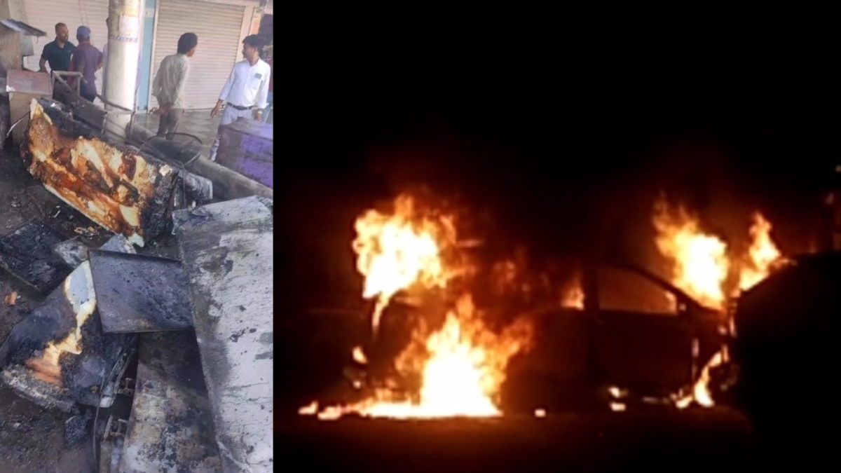 MP में आगजनी: पन्ना में कार बनी आग का गोला, सीहोर में 3 दुकानों में लगी आग, सामान जलकर खाक, Video