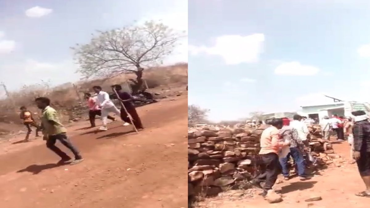 माधव नेशनल पार्क प्रबंधन और बलारी माता मंदिर प्रबंधन के बीच झड़प: वनकर्मियों ने महंत पर भांजी लाठियां, गुस्साई भीड़ ने किया पथराव, Video