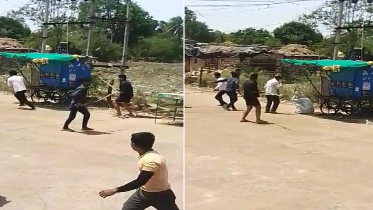 जमीन पर कब्जे को लेकर विवाद, Video: दो पक्षों में जमकर चली लाठियां, पुलिस ने किया काउंटर केस दर्ज