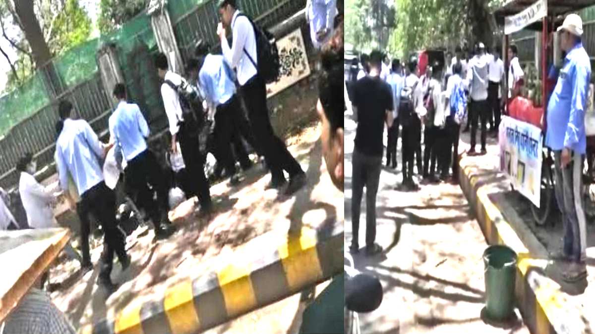 बीच सड़क पर दे दना दन,Video: मेडिकल कॉलेज के सीनियर और जूनियर छात्र भिड़े, एक-दूसरे पर बरसाए लात-घूसे