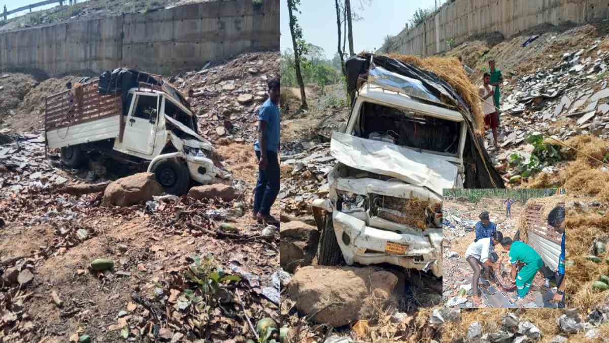 CG BREAKING : घाट में अनियंत्रित होकर पलटी पिकअप, एक की मौत, भाई के शव को छोड़कर भागा बड़ा भाई