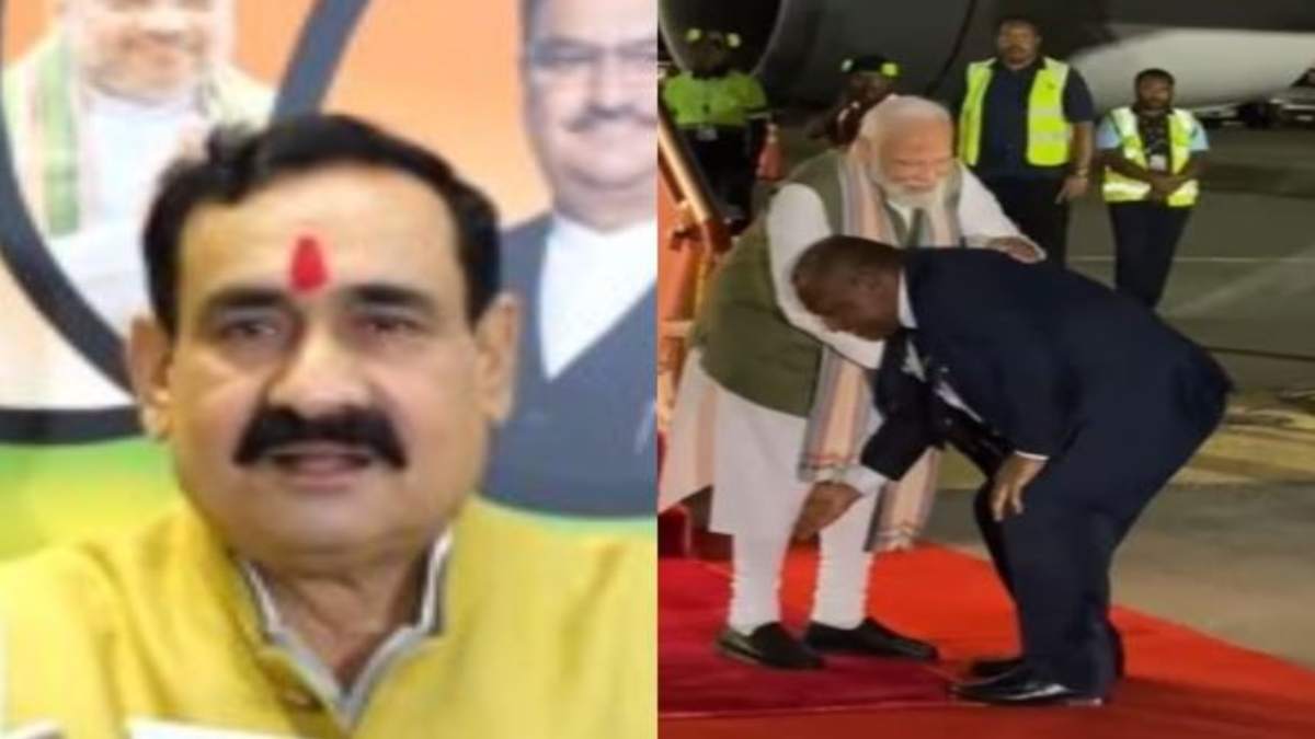पापुआ गिनी PM के पैर पड़ने की आलोचना पर भड़के गृहमंत्री: कहा- कांग्रेस की मानसिकता सिर्फ दलगत राजनीति तक