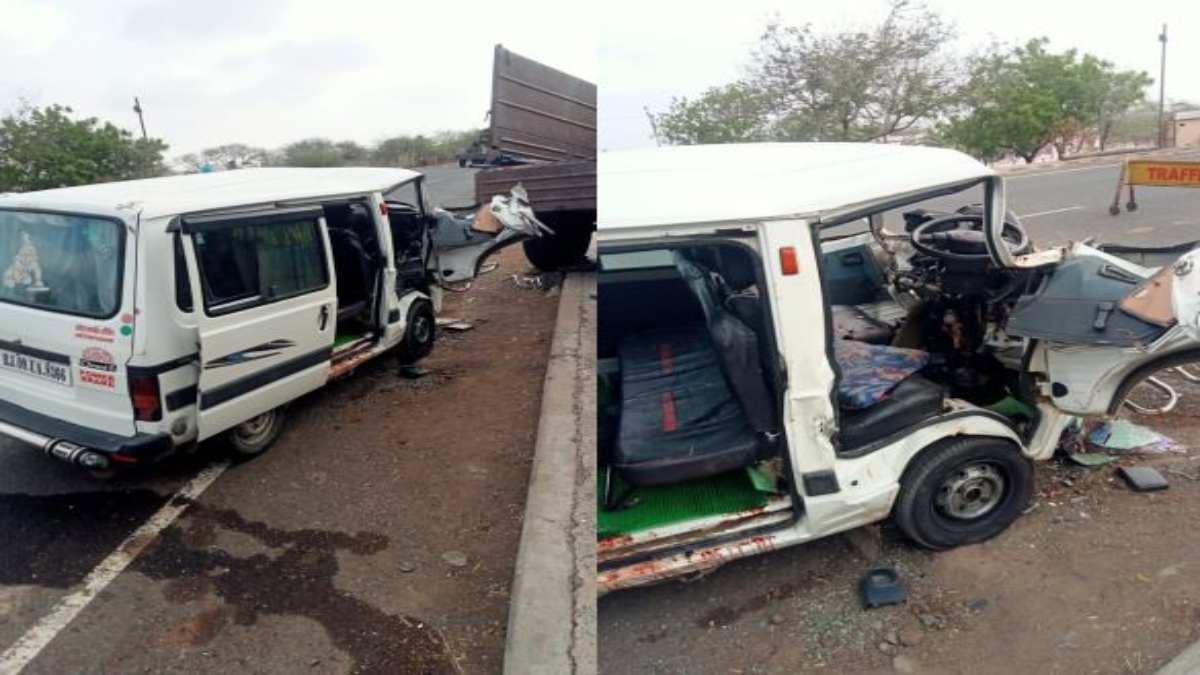 महाकाल के दर्शन कर लौट रहे एक ही परिवार के 3 लोगों की मौत: तेज रफ्तार मारुति वैन सड़क किनारे खड़ी ट्रैक्टर से टकराई, 4 जख्मी