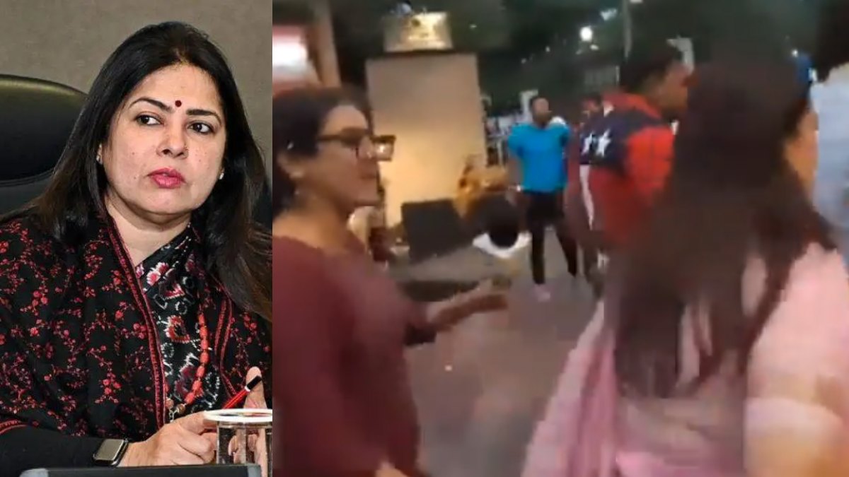 सवाल से भागीं मंत्री : पत्रकारों ने पहलवानों को लेकर पूछा, माइक को धक्का मारकर केंद्रीय मंत्री मीनाक्षी लेखी ने लगाई दौड़, Video वायरल