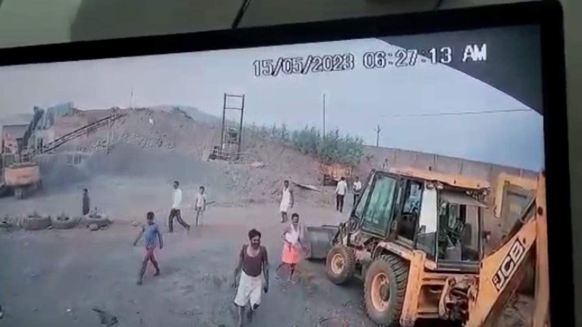 बीजेपी नेता के क्रेशर पर ग्रामीणों ने किया पथराव: नियमों का पालन नहीं कर रहे संचालक, 7 लोगों के खिलाफ केस दर्ज, CCTV में कैद हुई वारदात