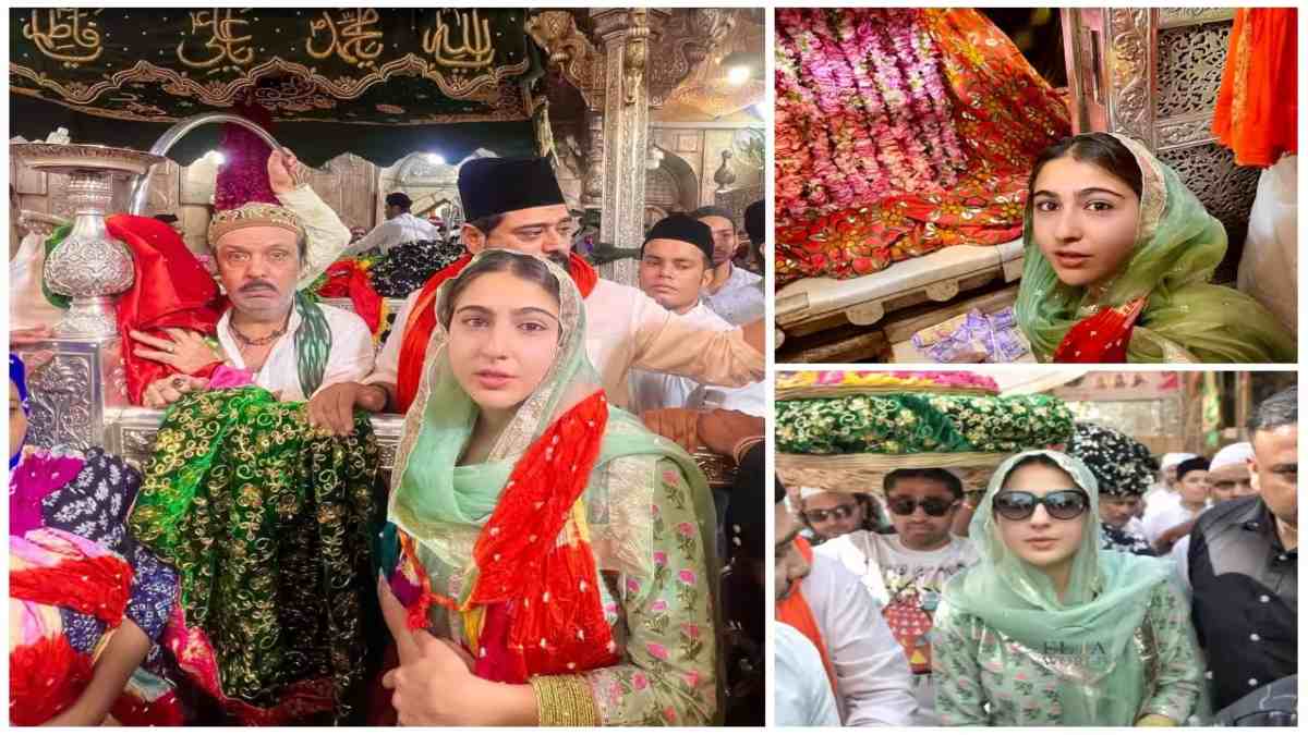 अजमेर शरीफ दरगाह पहुंची Sara Ali Khan, बांधा मन्नत का धागा, फैंस की भीड़ के बीच बूरी तरह फंसी एक्ट्रेस …