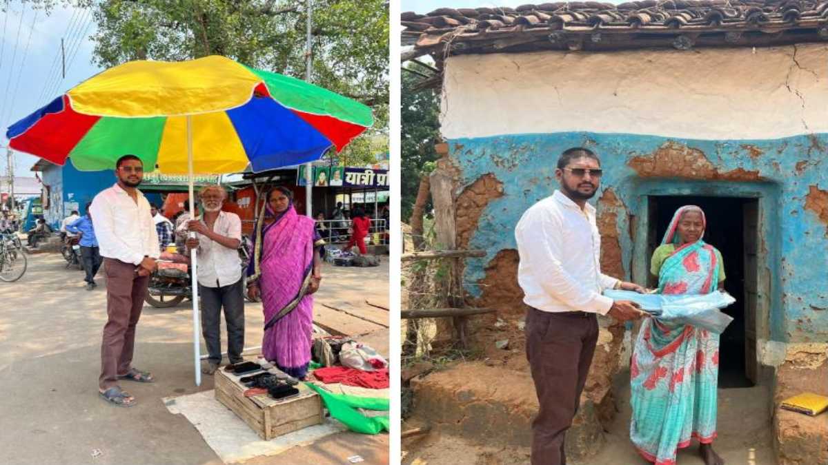 फिर आए छतरी वाले भावेश : मानवता की मिसाल पेश करते हुए चिलचिलाती धूप में बैठे दुकानदारों के लिए लगा दी छतरी, तो कहीं लगा दिया प्याऊ