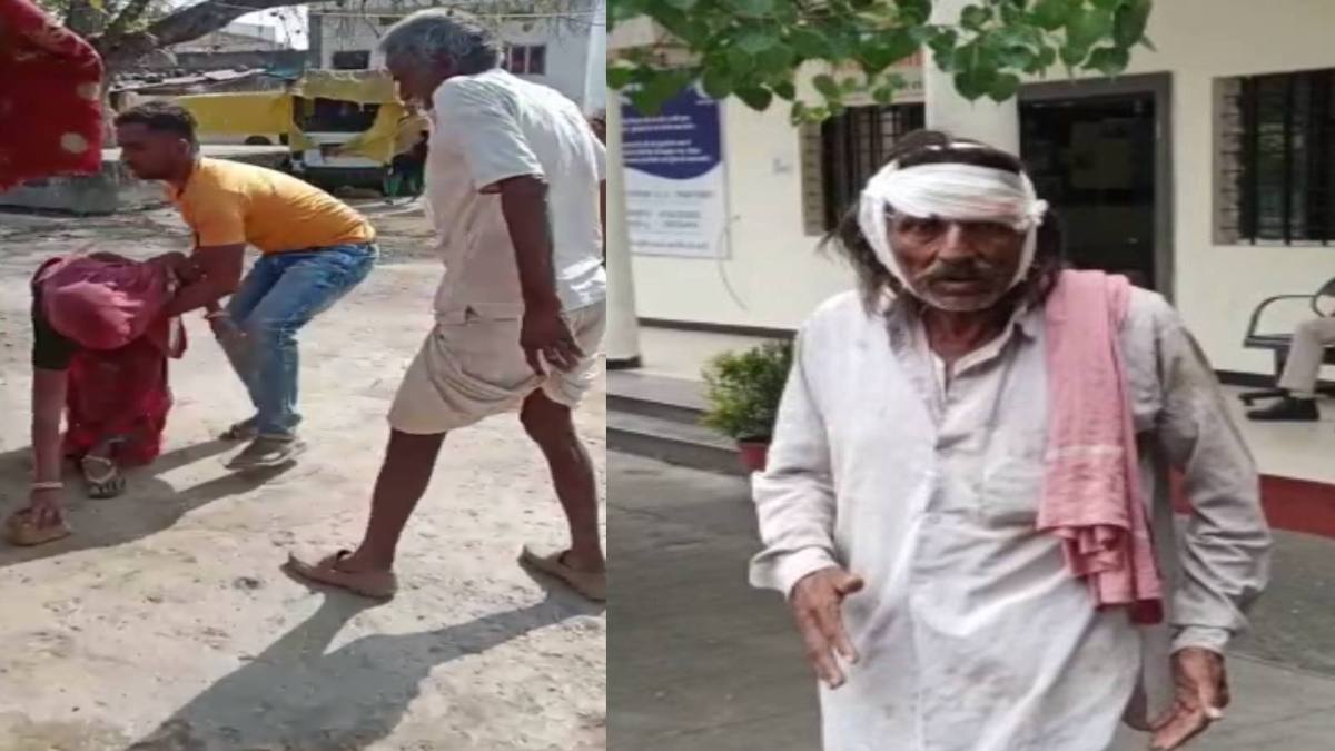 बुजुर्ग के साथ जुल्म का VIDEO: बहू ने ईंट मारकर फोड़ा ससुर का सिर, बेटी ने भी दिया साथ, SP से बोला पीड़ित- जान से मारने की दे रहे धमकी