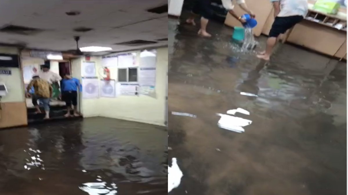 बैंक में घुसा बारिश का पानी: कामकाज प्रभावित, लोगों को हुई परेशानी, शहडोल संभाग में 2 दिनों तक भारी बारिश की चेतावनी