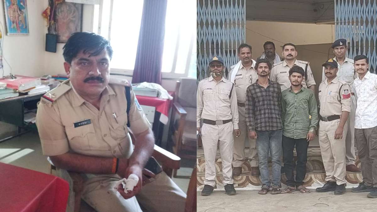 डकैती के आरोपियों को पकड़ने गए ASI पर हमला: हिस्ट्रीशीटर बदमाश ने चाकू से किया वार, इधर महिला से लूट के 2 गिरफ्तार