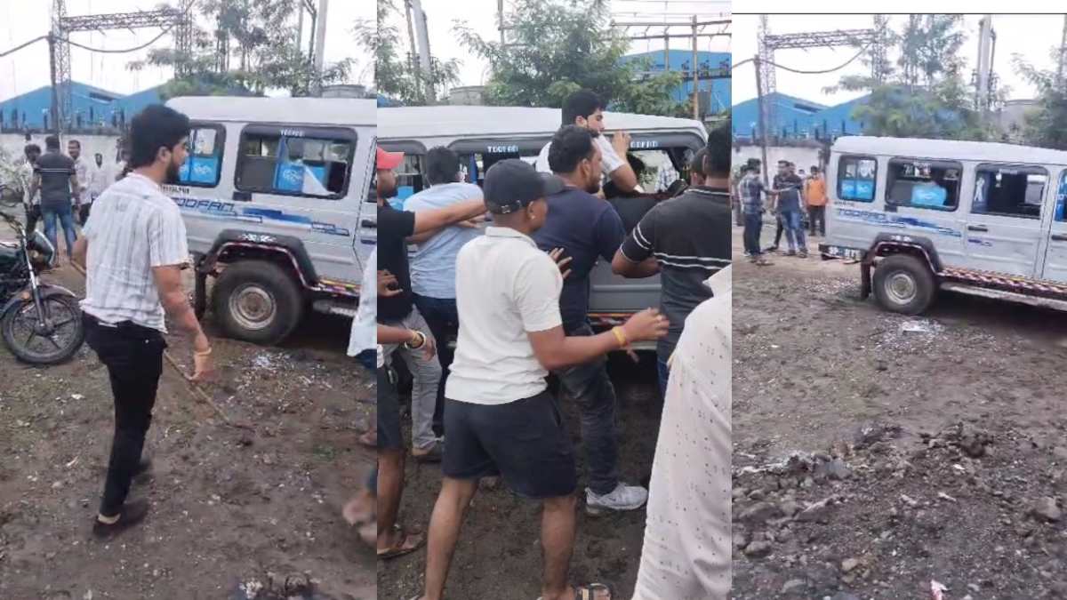 VIDEO: शराब फैक्ट्री के सामने दो ठेकेदारों में विवाद के बाद मारपीट, मजदूरों से भरी गाड़ी में तोड़फोड़, केस दर्ज