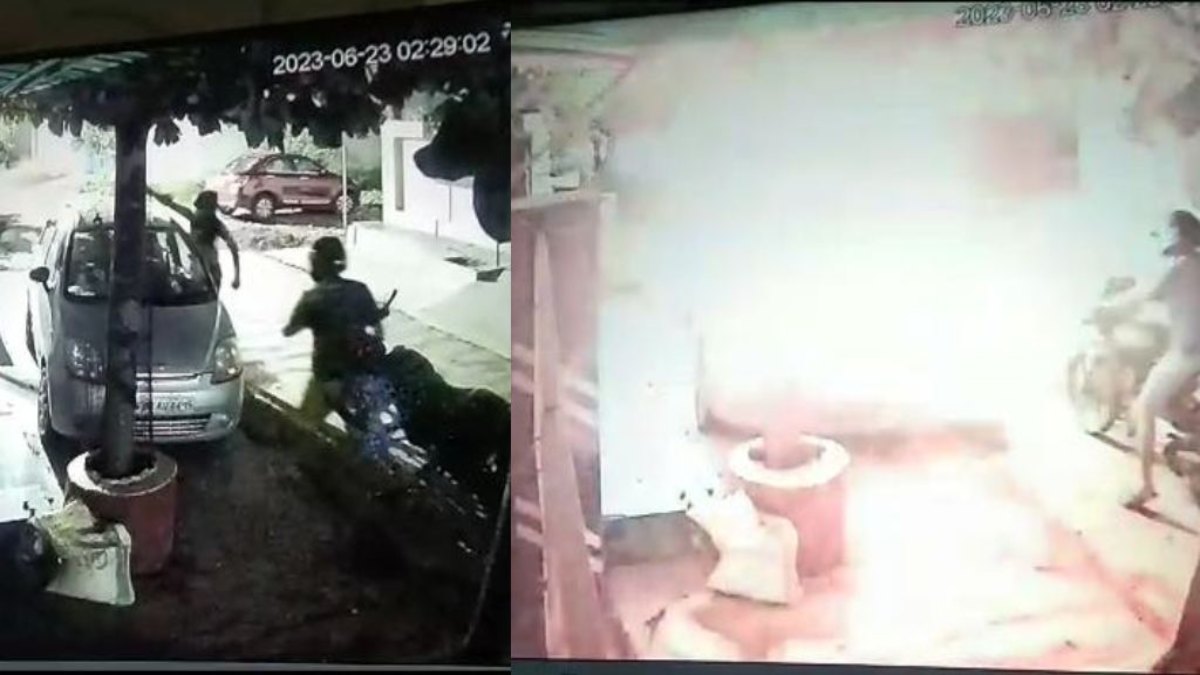 CG NEWS : बदमाशों का आतंक, घर के बाहर खड़ी कार को किया आग के हवाले, CCTV कैमरे में कैद हुई वारदात, देखें VIDEO….
