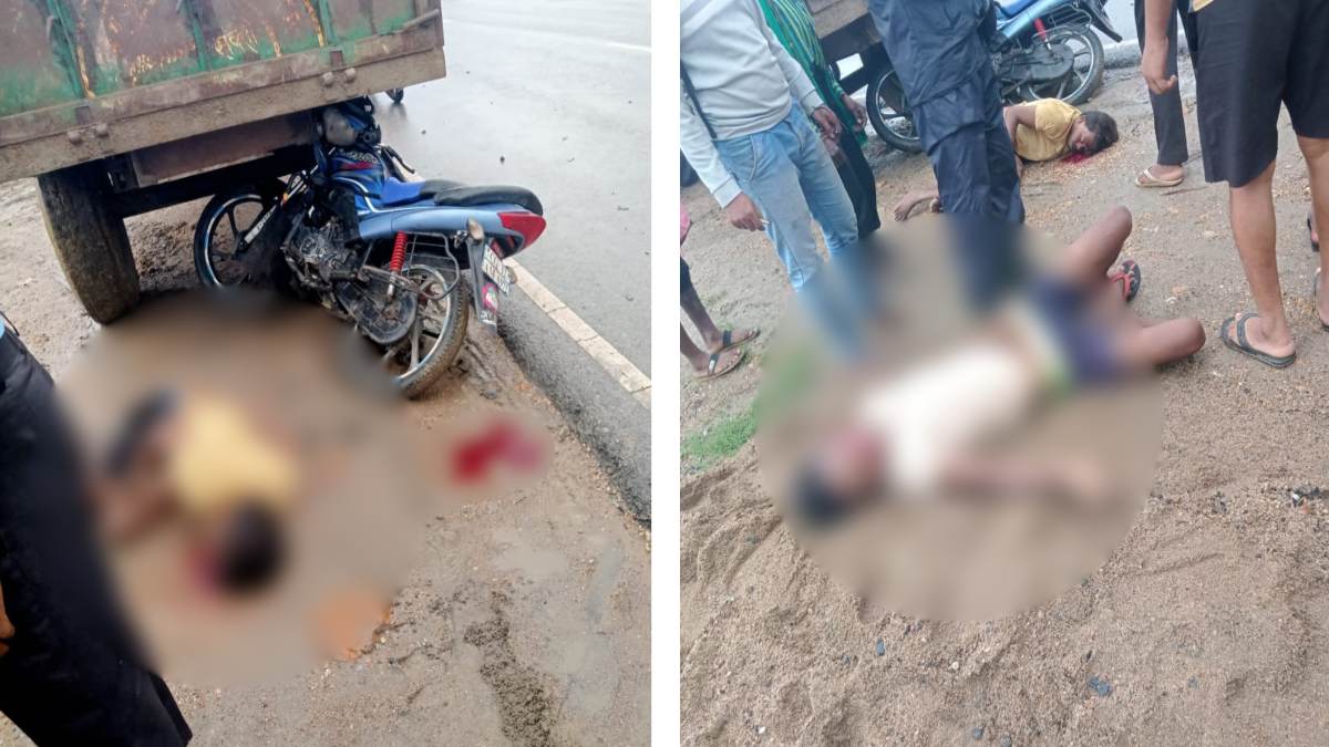 CG ACCIDENT BREAKING : तेज रफ्तार ट्रेलर से बचने के फेर में ट्रैक्टर से जा टकराई बाइक, युवक की मौत, एक घायल