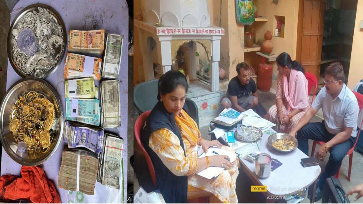 सहकारी समिति प्रबंधक निकला करोड़पतिः EOW के छापे में आधा किलो सोना, दो किलो चांदी के जेवर समेत जमीन के कागजात, एफडी और नकदी मिले