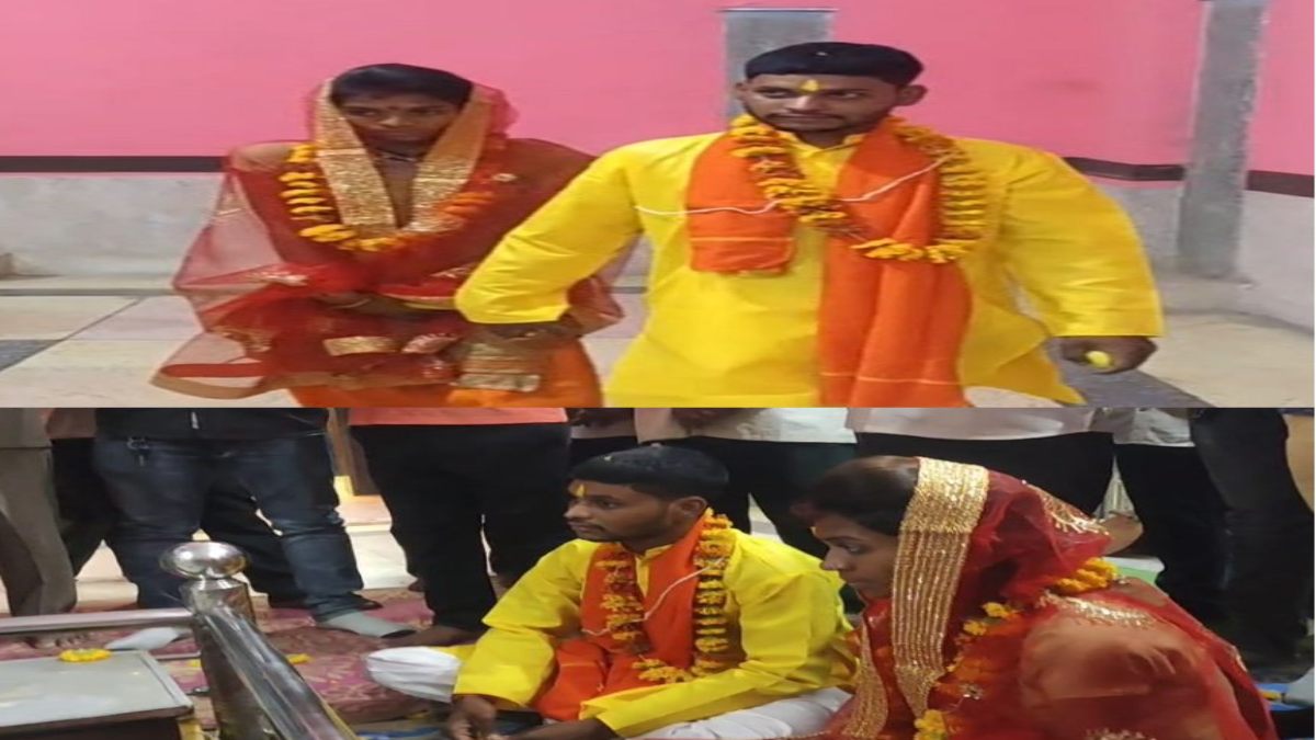 यहां लव जिहाद नहीं, बदला धर्मः मुस्लिम युवक ने शादी के लिए अपनाया हिंदू धर्म, मंदिर में हिंदू रीति से की शादी