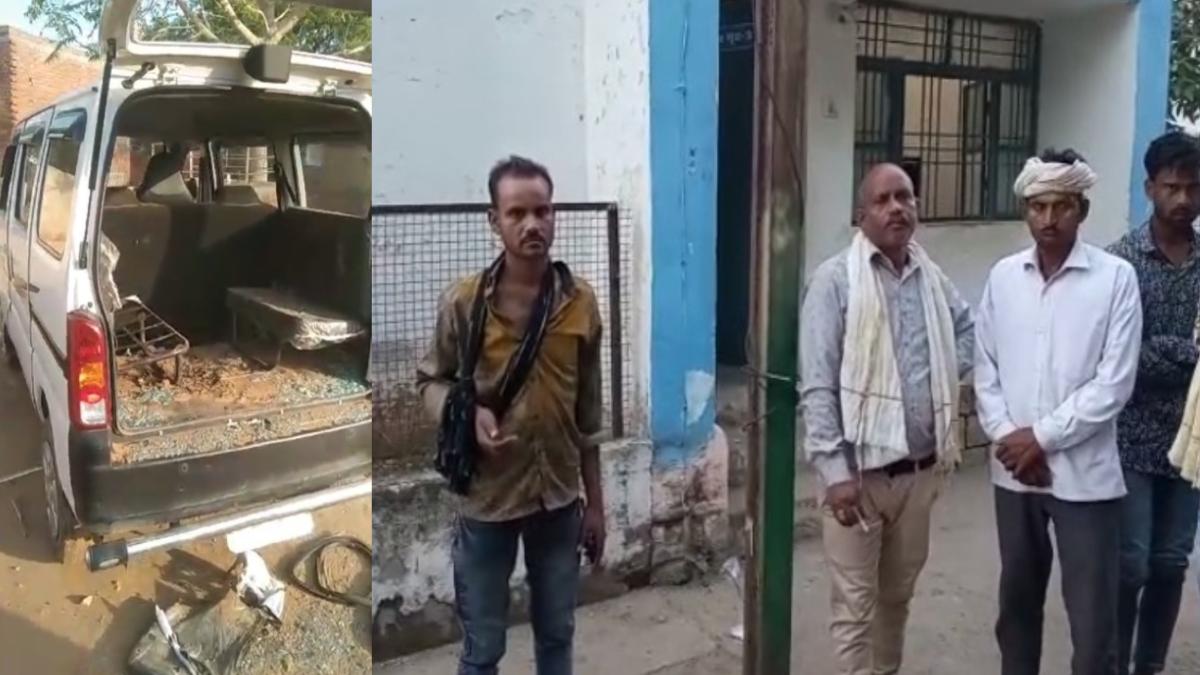 चबूतरा टूटने से बारातियों की धुनाई: बारात में शामिल होने आए 3 लोगों को लाठियों से पीटा, गाड़ी के तोड़े शीशे, 7 लोगों के खिलाफ केस दर्ज