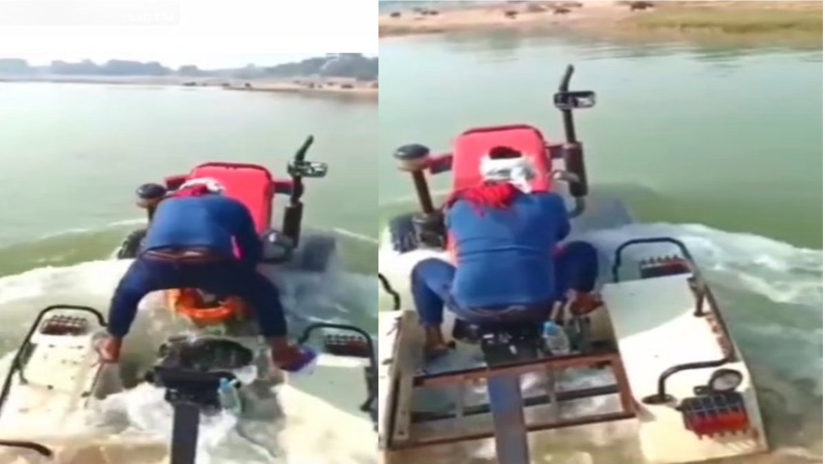 चंबल नदी से बालू का अवैध खनन जारीः रेत माफिया पानी के अंदर ट्रैक्टर-ट्राॅली घुसाकर निकाल रहे रेत, VIDEO VIRAL