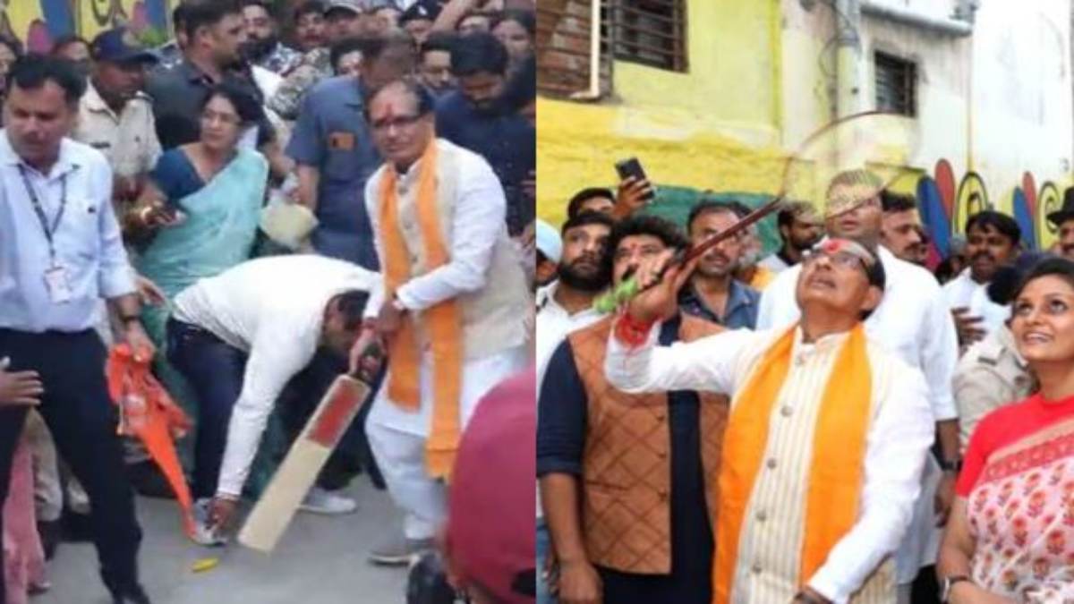 इंदौर में सीएम शिवराज का दिखा अलग अंदाज: बच्चों के साथ खेला बैडमिंटन और क्रिकेट, कहा- खूब पढ़ें और खूब खेलें