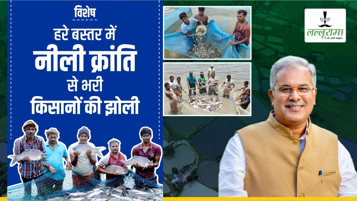 विशेष- मछली पालन से खिल उठी जिंदगी: नक्सल प्रभावित क्षेत्र में जलाशयों से बंपर कमाई, खुशियों से भर उठी मत्स्य पालकों की झोली, जानिए हरे बस्तर में कैसे आई करोड़ों की नीली क्रांति ?