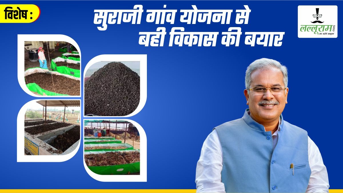 विशेष- सुराजी गांव योजना से बही विकास की बयार: 560 क्विंटल वर्मी खाद का उत्पादन, फिनाइल निर्माण, भेंड़ पालन, पढ़िए सांकरा गौठान से बहनें कैसे बनीं आत्मनिर्भर