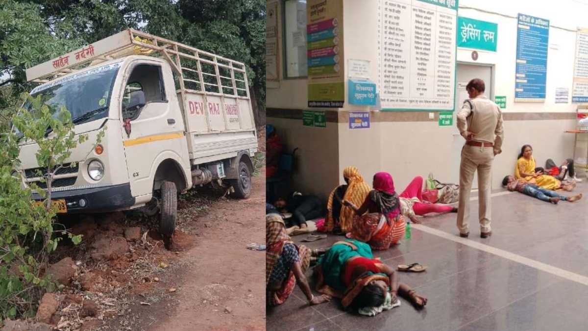 CG ACCIDENT NEWS : अनियंत्रित होकर पलटा छोटा हाथी, बच्चे महिलाएं समेत 15 लोग घायल, छठी कार्यक्रम में जाते वक्त हुआ हादसा