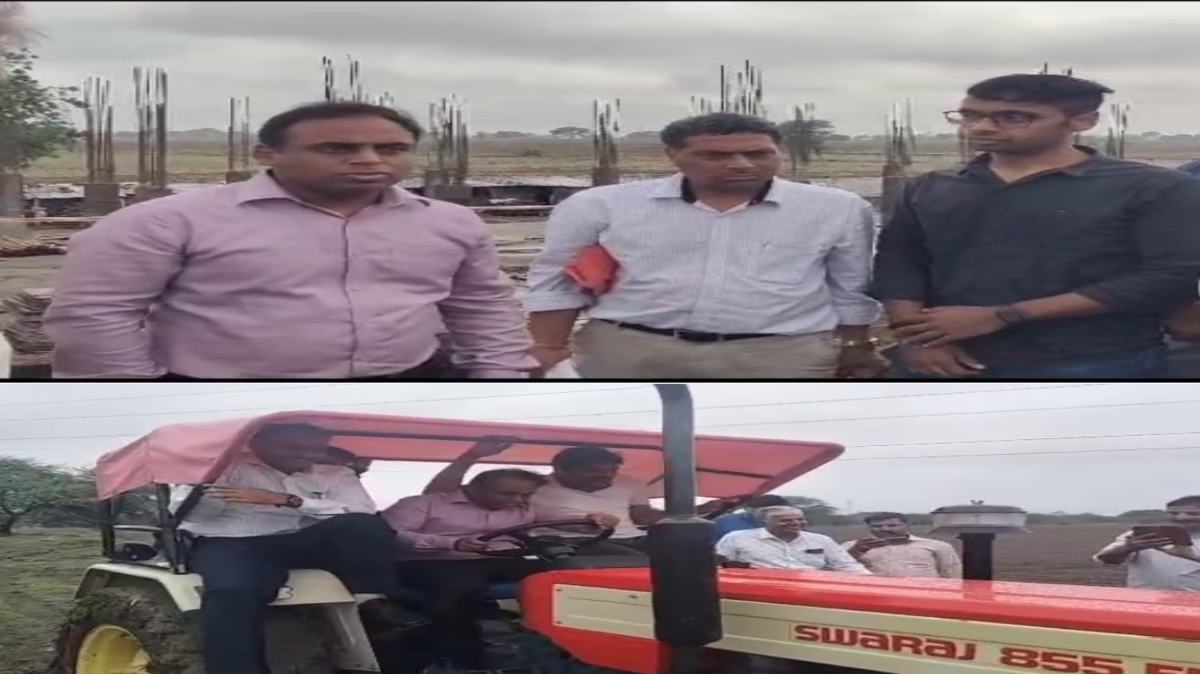 सीएम राइज स्कूल के धीमे निर्माण कार्य से कलेक्टर नाराज: जर्जर स्कूल को तत्काल गिराने के निर्देश, किसान के खेत पर चलाया ट्रैक्टर