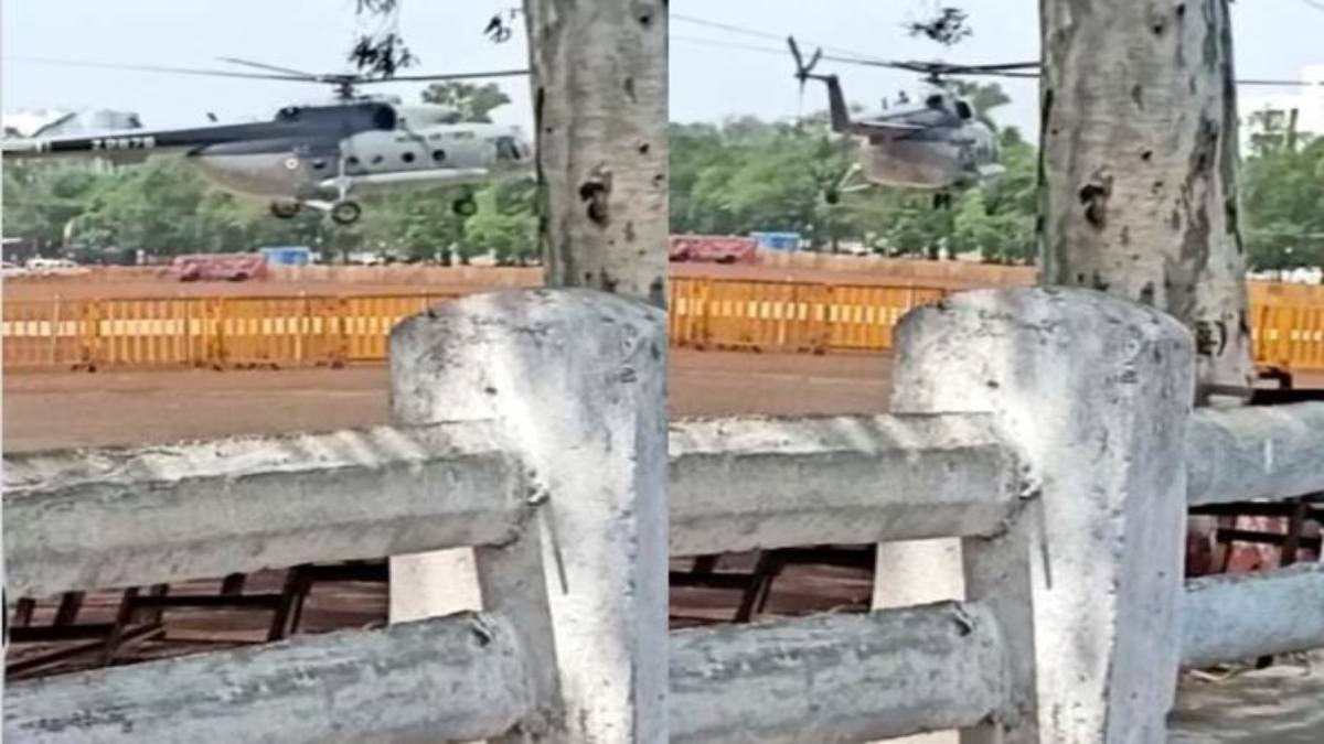 PM Modi के आगमन को लेकर रिहर्सल: लाल परेड ग्राउंड पर लैंड हुआ एमआई-16, कार्यक्रम स्थल से 3 KM का दायरा ‘नो फ्लाइट जोन’ घोषित, पुलिस अलर्ट