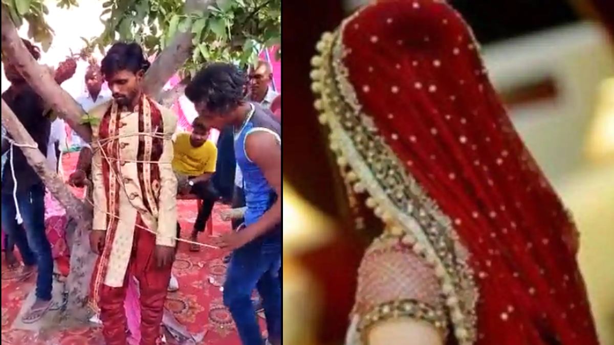 दूल्हे ने शादी से पहले दुल्हन से की ये डिमांड, लड़की के घरवालों ने पेड़ से बांधकर पीटा, देखिए Video