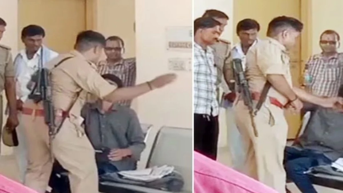 पुलिस का अमानवीय चेहरा : DM के पास फरियाद लेकर पहुंचा था युवक, कांस्टेबल ने की पिटाई, देखें Video