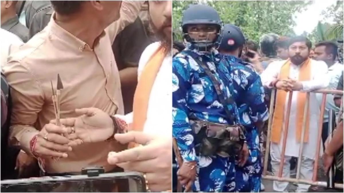 मंत्री पर तीर और हथियार से अटैक: केंद्रीय गृह राज्य मंत्री बोले- हमारी गाड़ी पर बम मारे जा रहे, कानून-व्यवस्था तोड़ा जा रहा