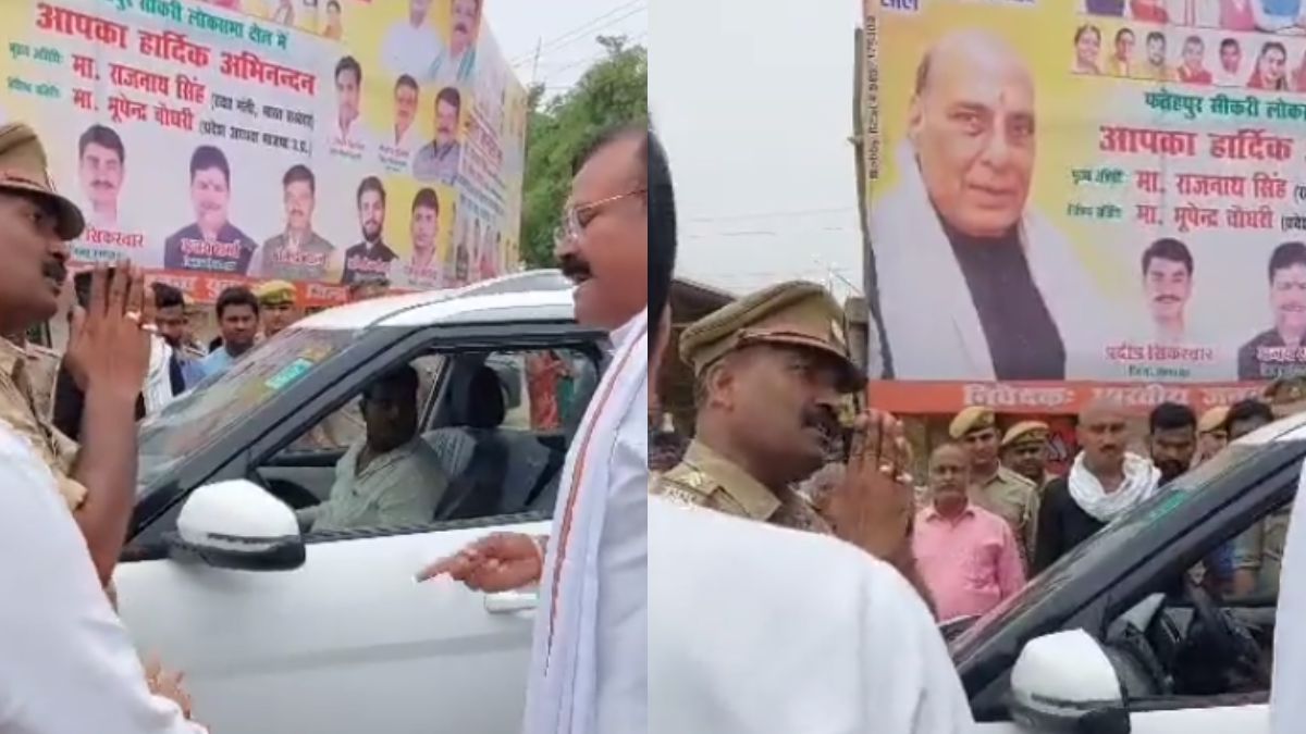 BJP सांसद और इंस्पेक्टर के बीच जमकर हुई नोकझोंक, सोशल मीडिया पर Video वायरल
