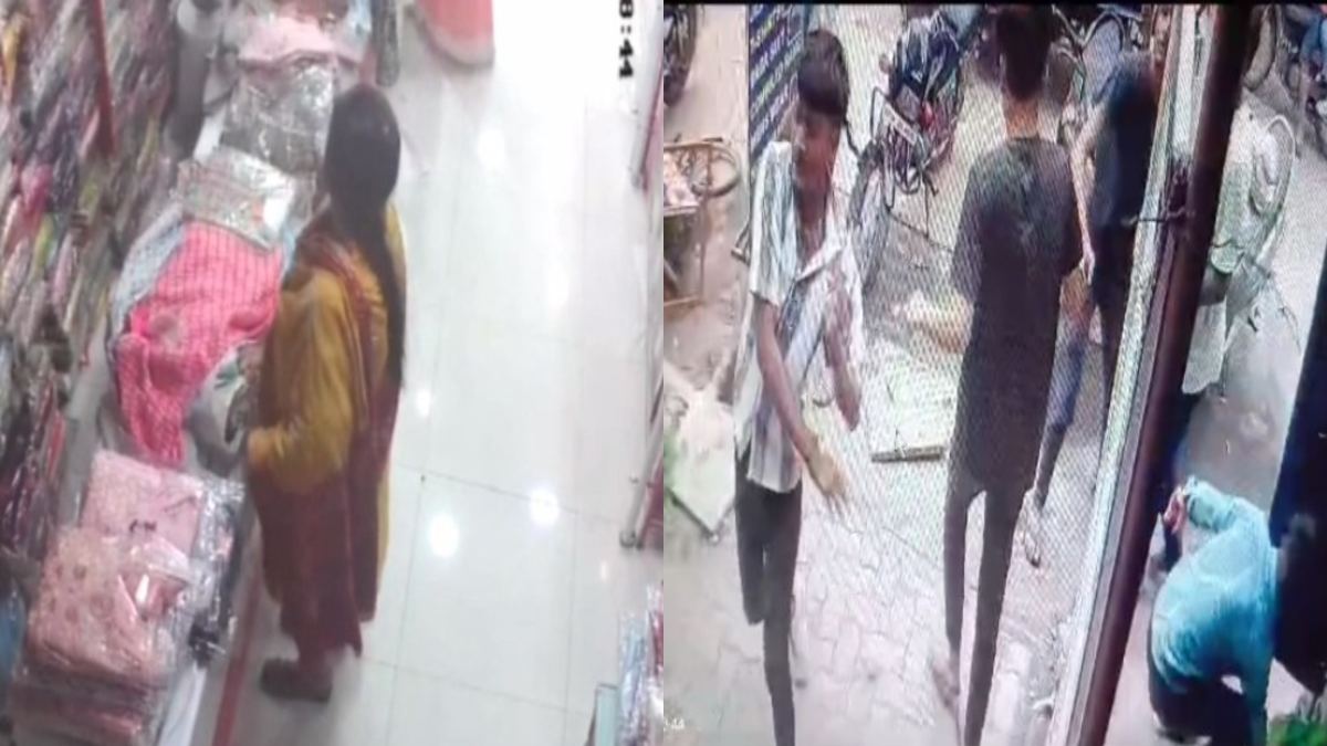 Indore Crime: वसूली को लेकर बदमाशों ने कैफे में की तोड़फोड़, संचालक को पीटा, इधर कपड़े की दुकान में चोरी करते महिला CCTV में कैद
