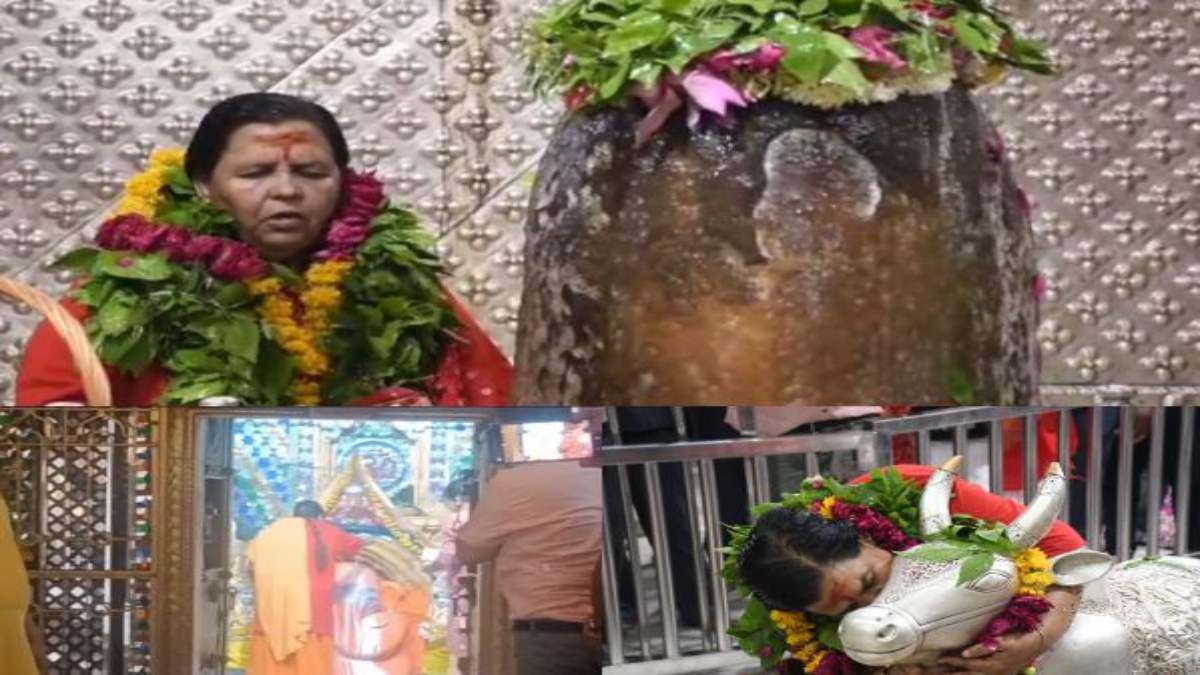 पूर्व CM उमा भारती ने महाकाल के किए दर्शन: सीहोर में गणेश मंदिर में भी की पूजा, बोलीं- कलावा-तिलक लगाना छात्रों का मौलिक अधिकार, चुनाव को लेकर कही ये बात