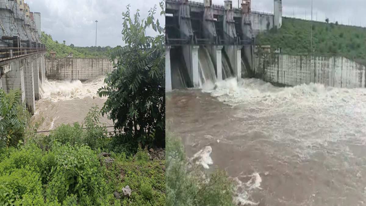 अपरवेदा बांध का बढ़ा जलस्तर: वाॅटर लेवल मेंटेन करने के लिए खोला गया गेट, निचले इलाकों में अलर्ट जारी