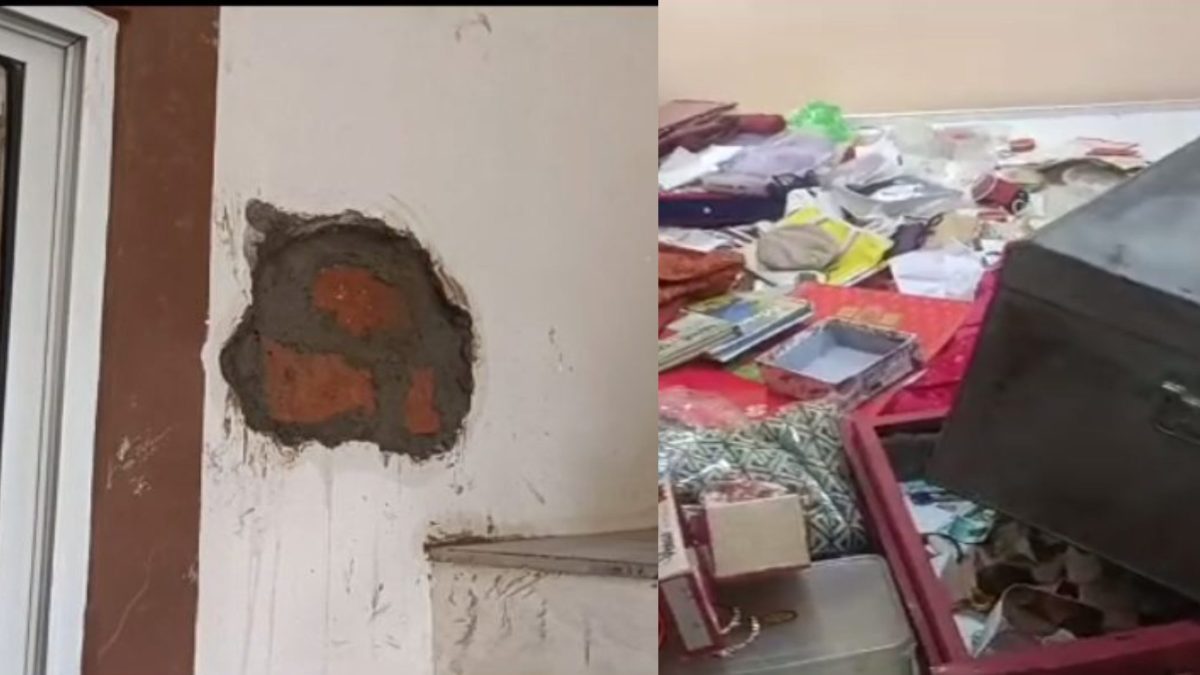 दीवार में छेद कर घर में धुसे चोर: इंदौर में लाखों के गहने और कैश पर किया हाथ साफ, सीहोर में वकील के सूने मकान को बनाया निशाना