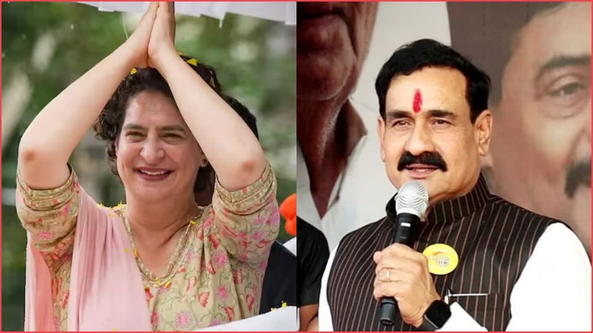 प्रियंका के MP दौरे को लेकर सियासतः गृह मंत्री नरोत्तम ने वीडियो जारी कर पूछे सवाल, मंत्री सारंग ने कसा तंज