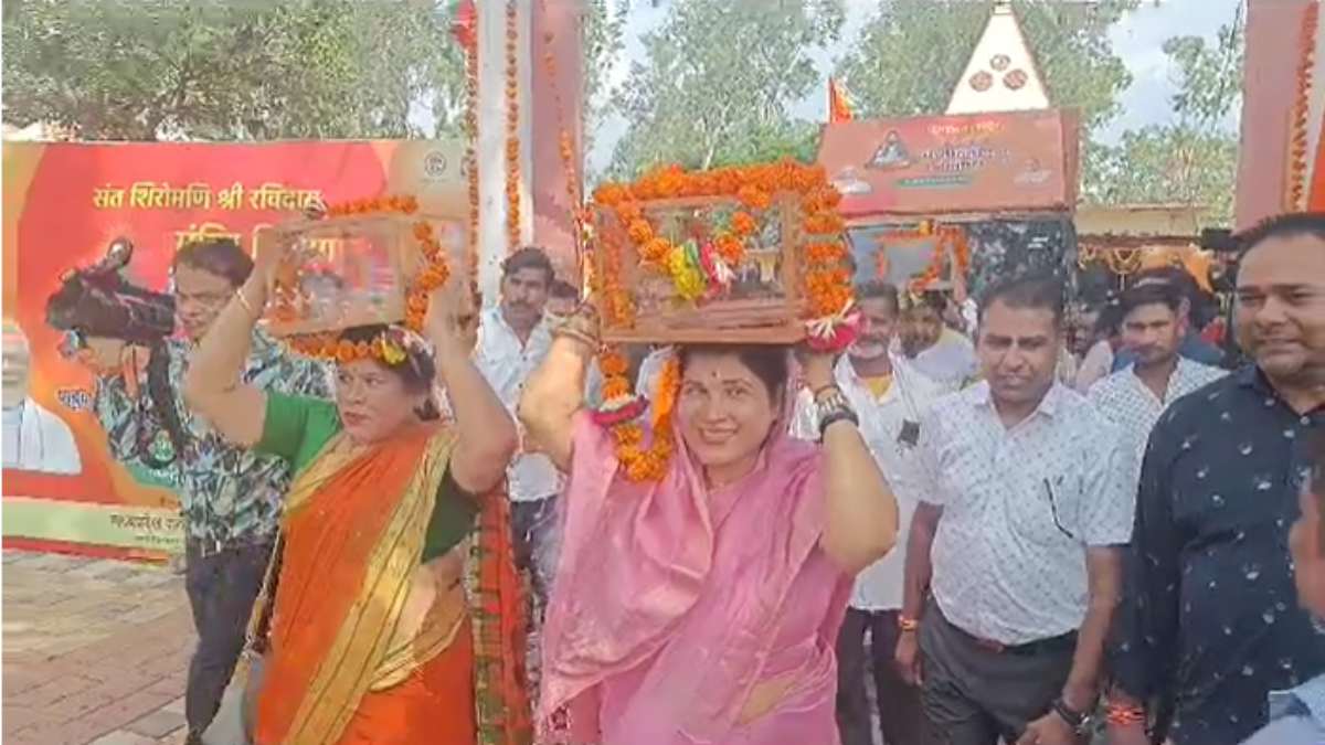 रविदास मंदिर निर्माण के लिए 5 रथ रवाना: वीडी शर्मा ने कहा- बीजेपी वोट के लिए राजनीति नहीं करती